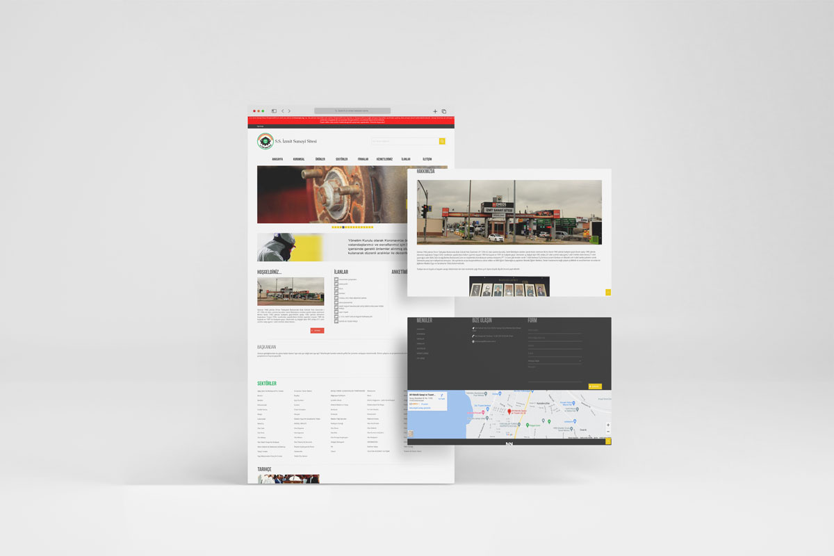 İzmit Sanayi Sitesi Web Site Tasarımı