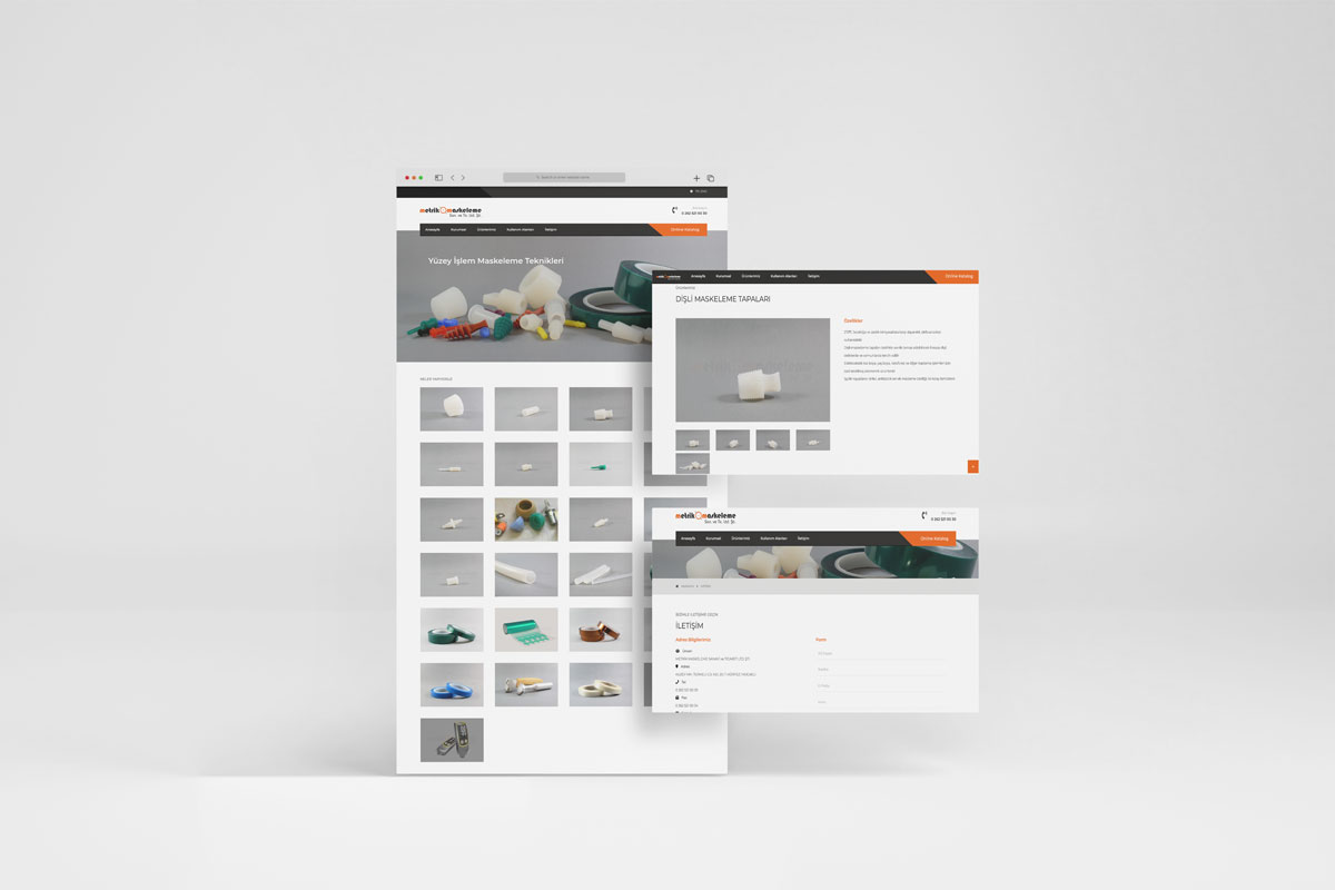 Metrik Maskeleme Web Sitesi Tasarımı